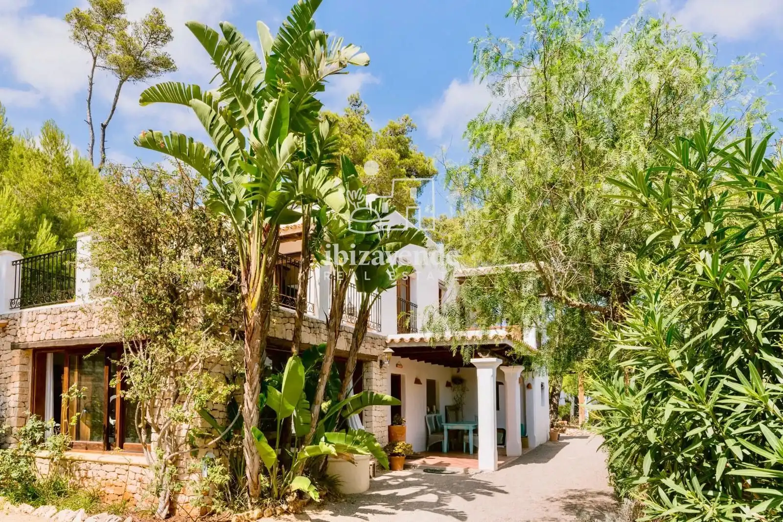 Exterior view of Houses for rent in Sant Joan de Labritja  with Air Conditioner, Terrace and Swimming Pool