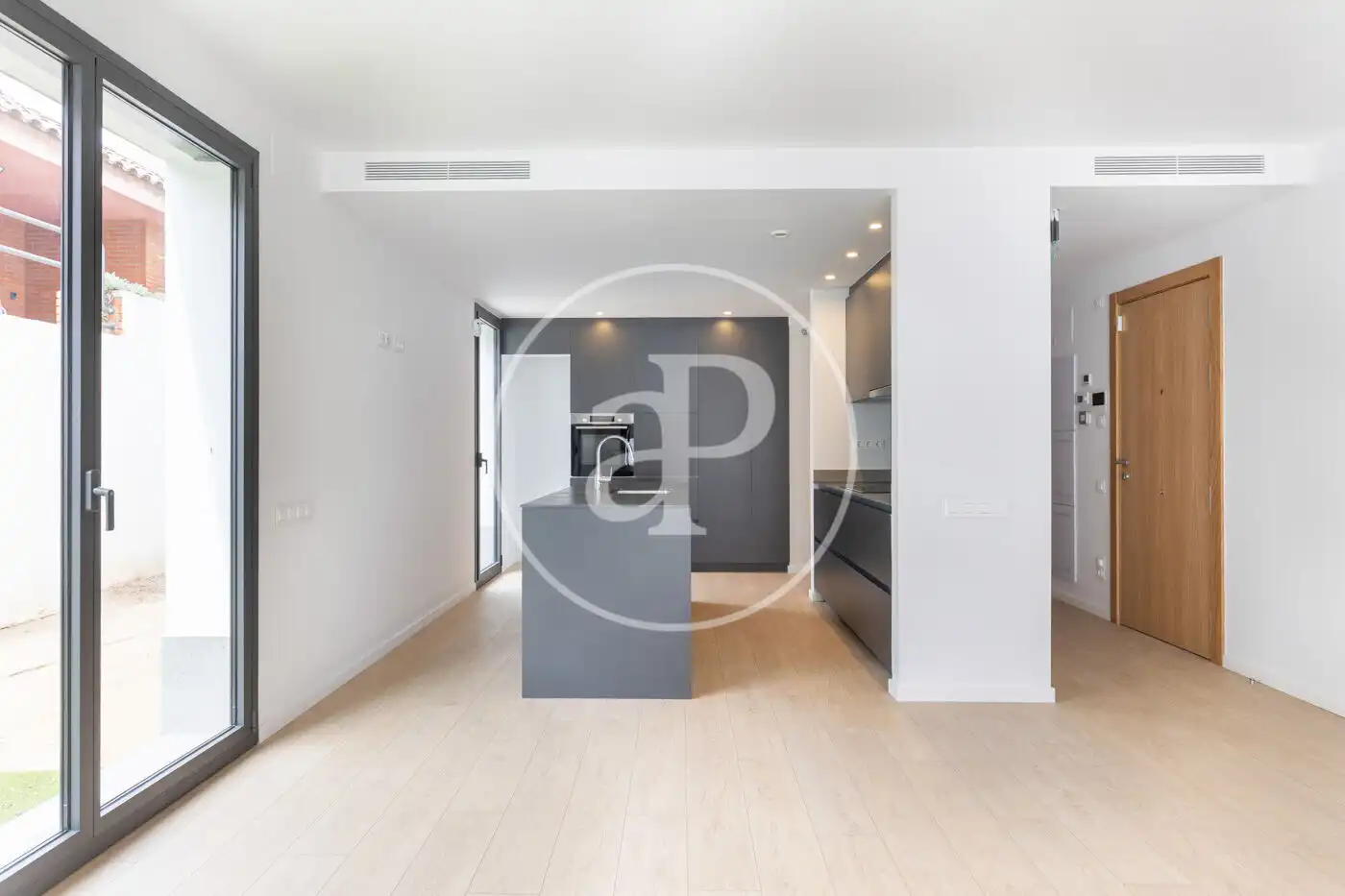 Kitchen of Flat for sale in Sant Cugat del Vallès  with Air Conditioner, Heating and Private garden