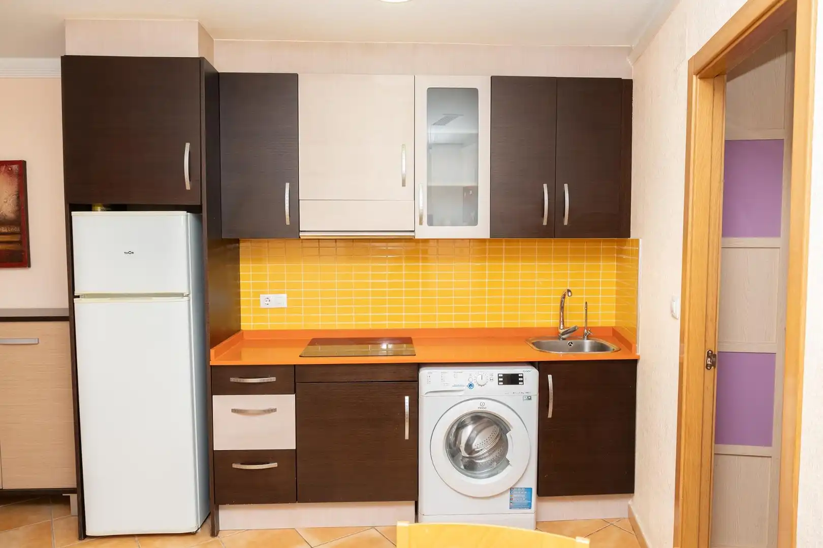 Cuina de Apartament en venda en Formentera del Segura amb Aire condicionat, Terrassa i Moblat