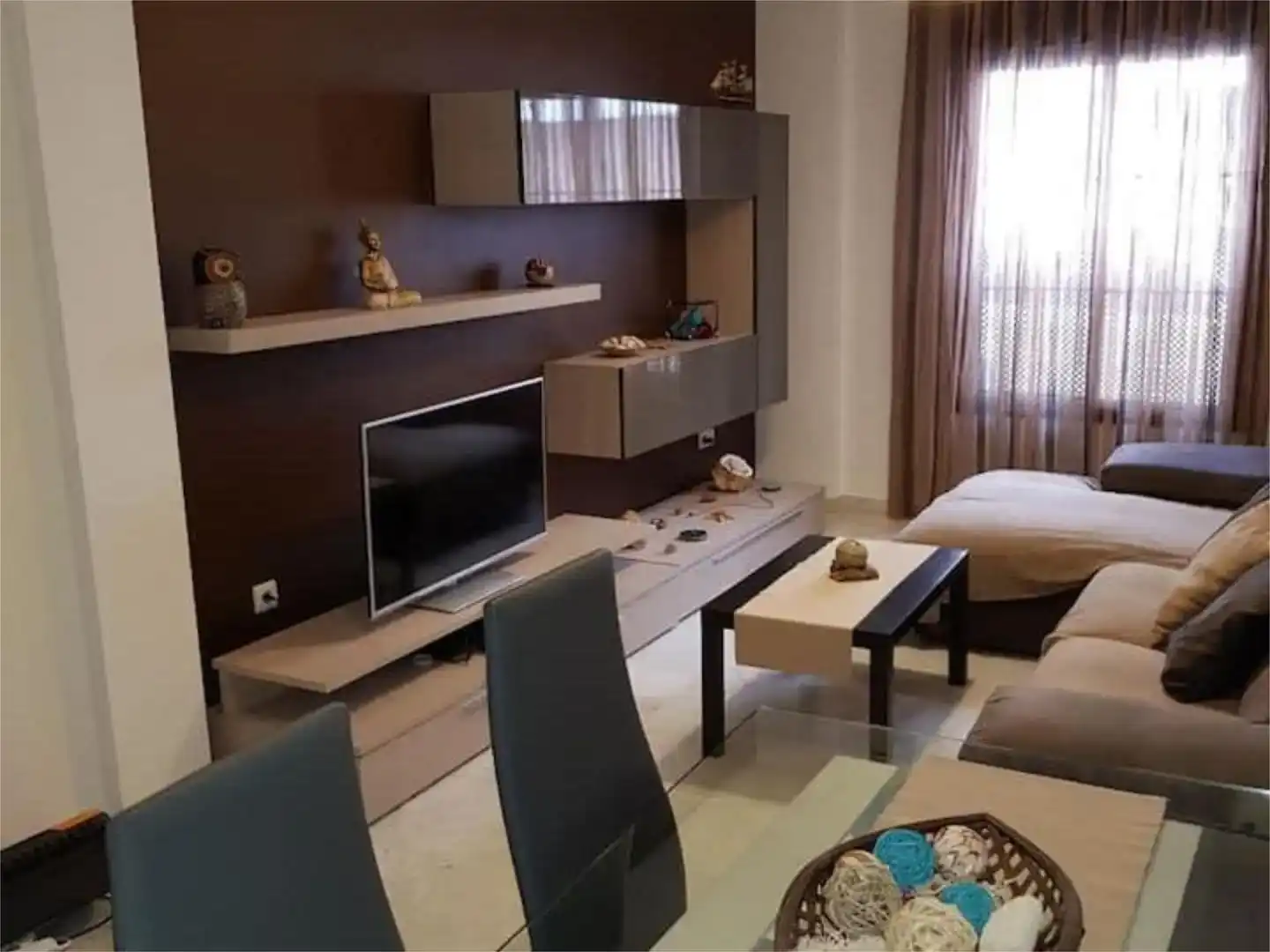 Sala de estar de Piso de alquiler en  Barcelona Capital con Aire acondicionado