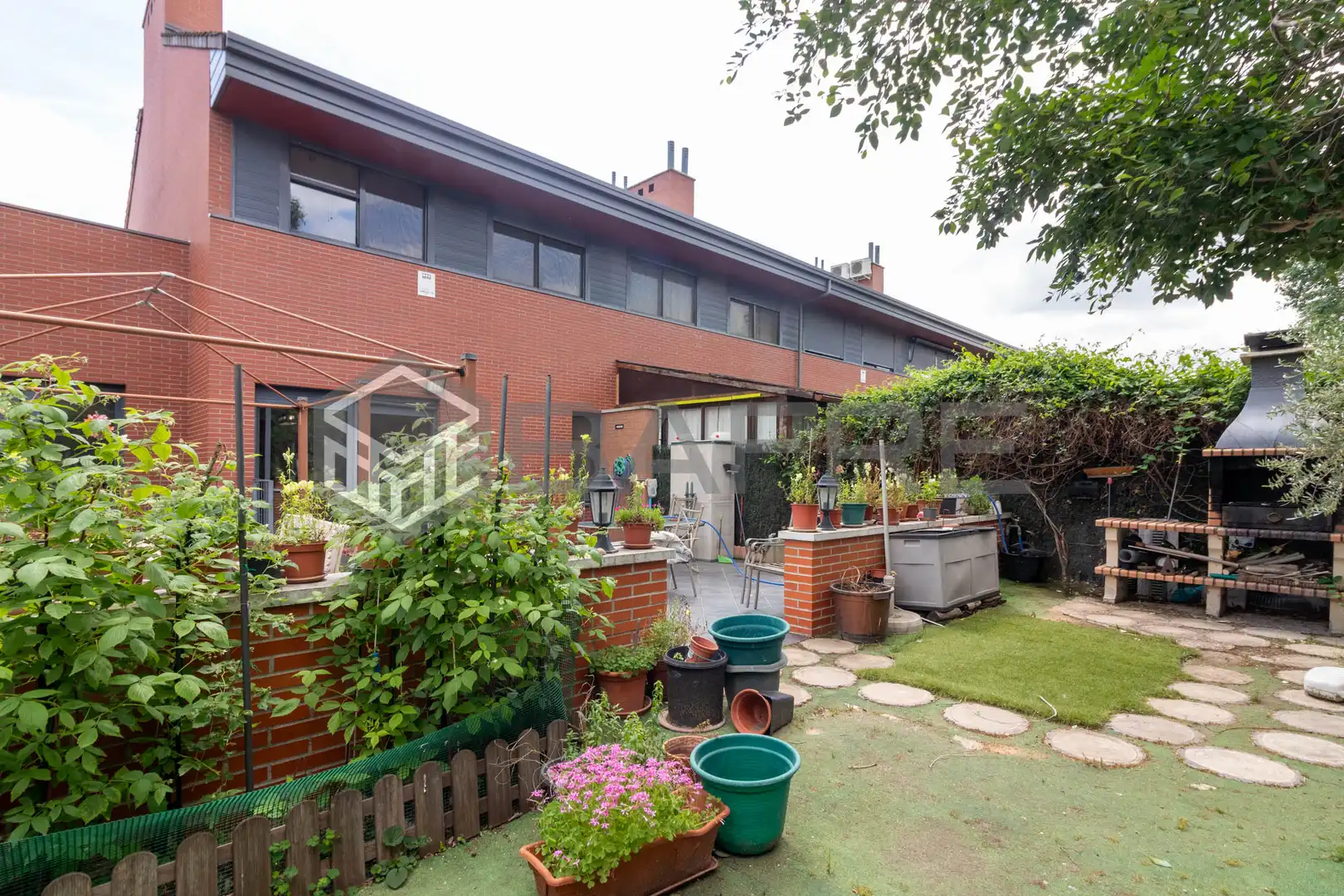 Exterior view of Houses for sale in Getafe  with Heating, Private garden and Terrace
