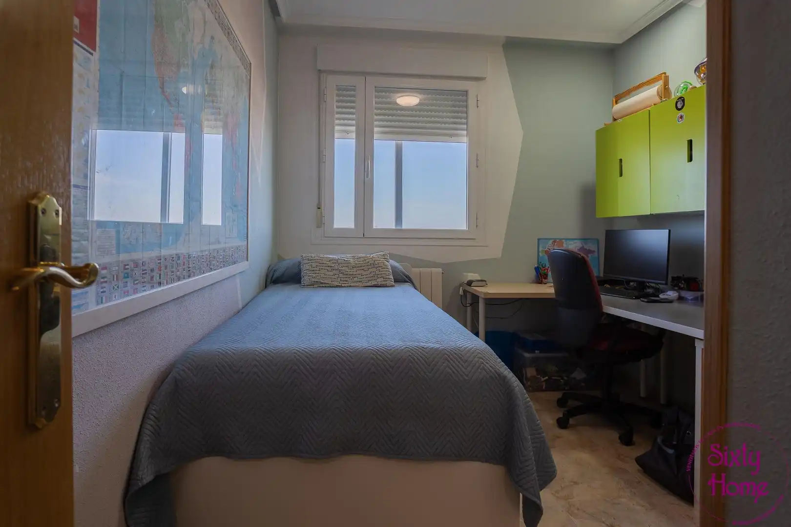 Bedroom of Flat for sale in Zaragoza  with Heating