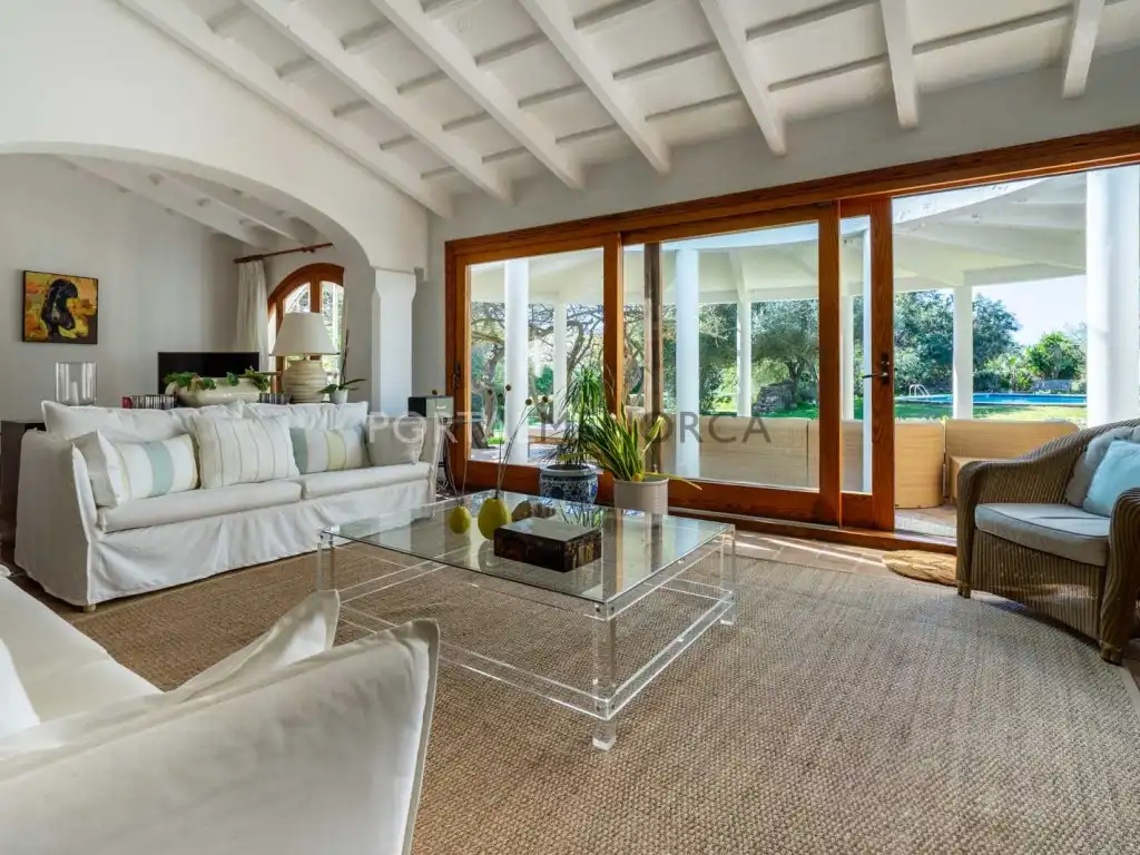 Sala d'estar de Finca rústica en venda en Maó - Mahón