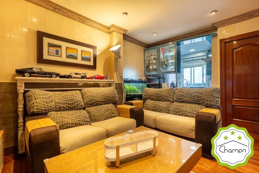 Sala de estar de Piso en venta en Bilbao  con Calefacción y Jardín privado