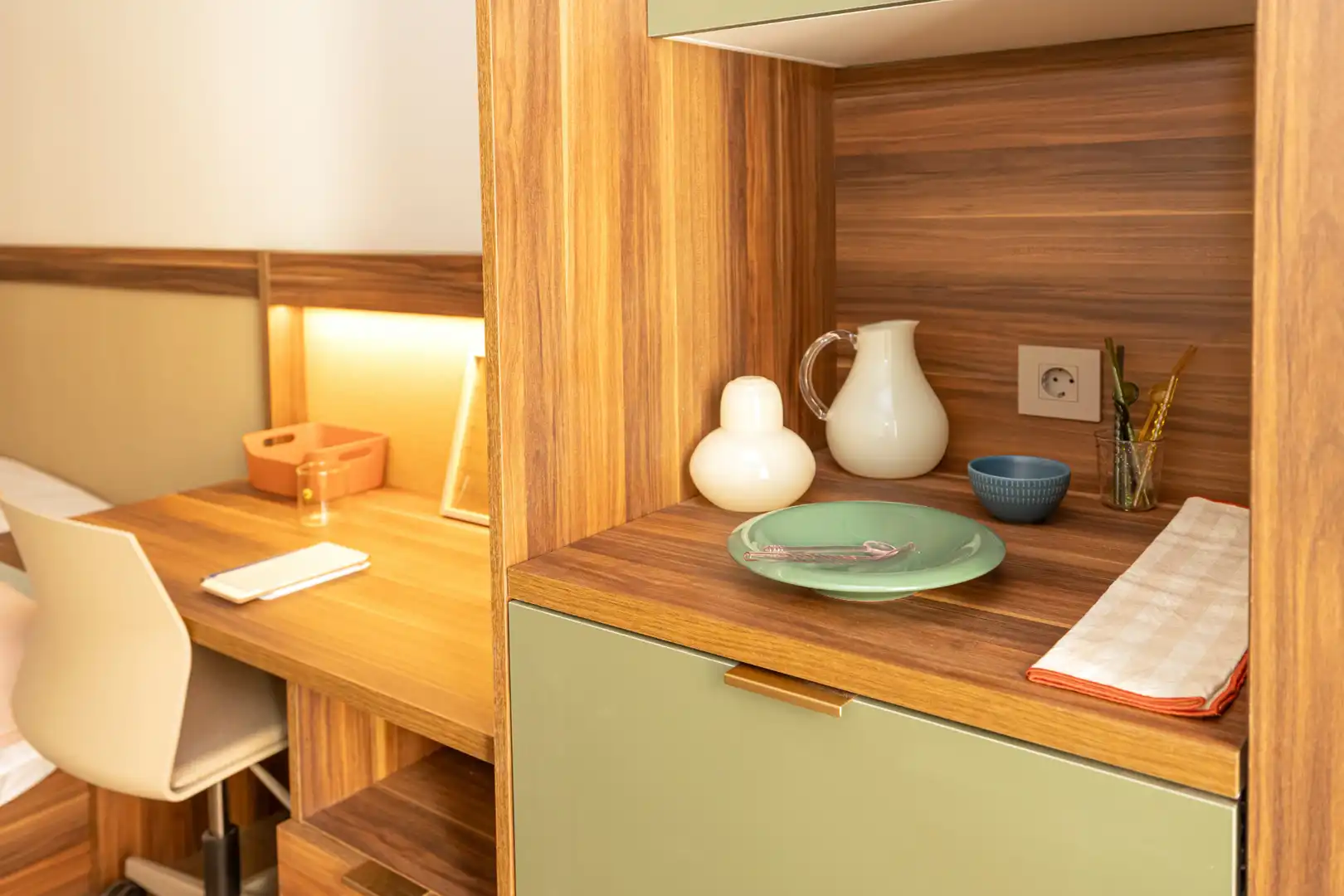 Küche von Wohnung zur Miete in Barcelona mit Klimaanlage, Heizung und Möbliert