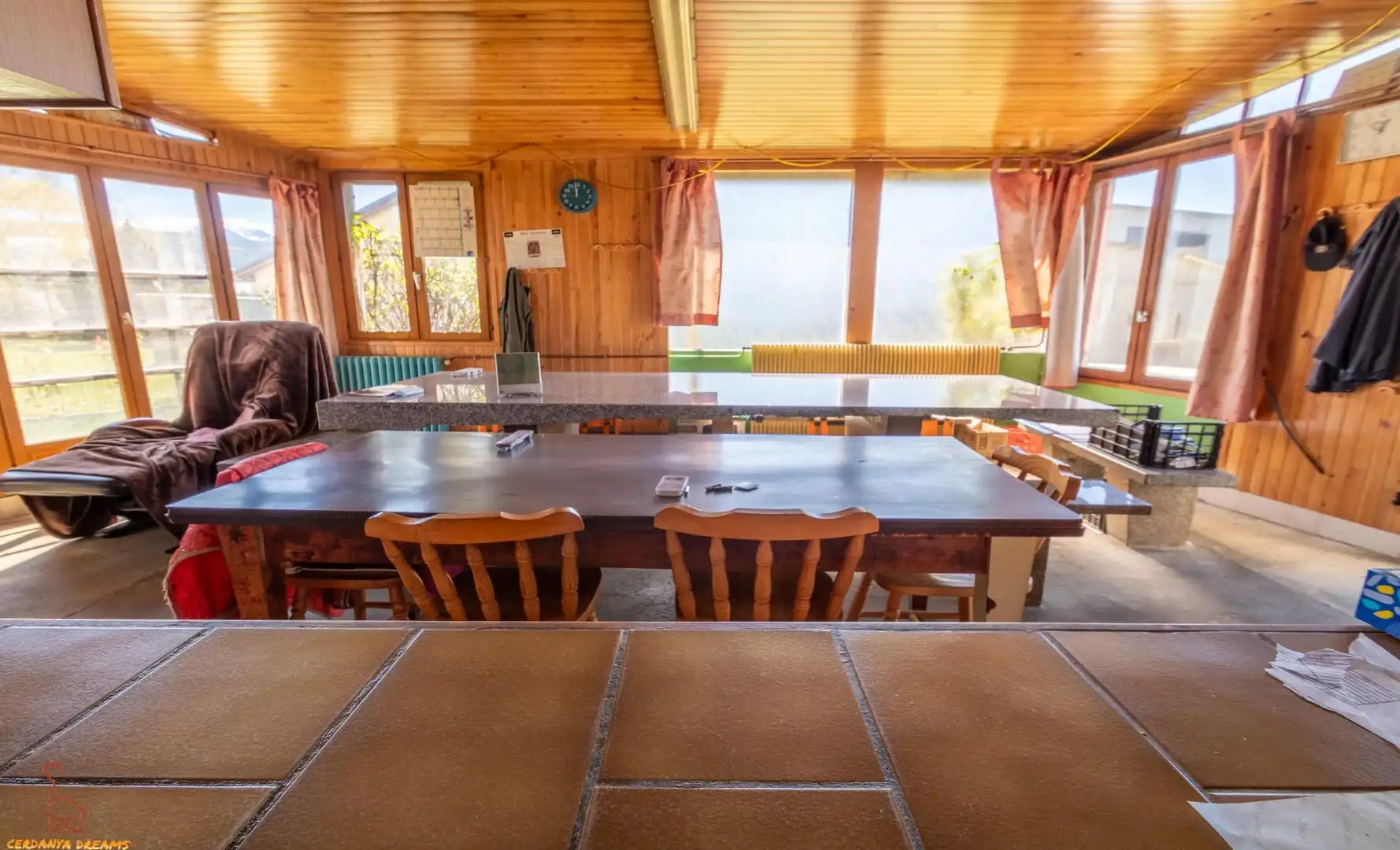 Dining room of Houses for sale in Osséja  with Heating, Private garden and Parquet flooring