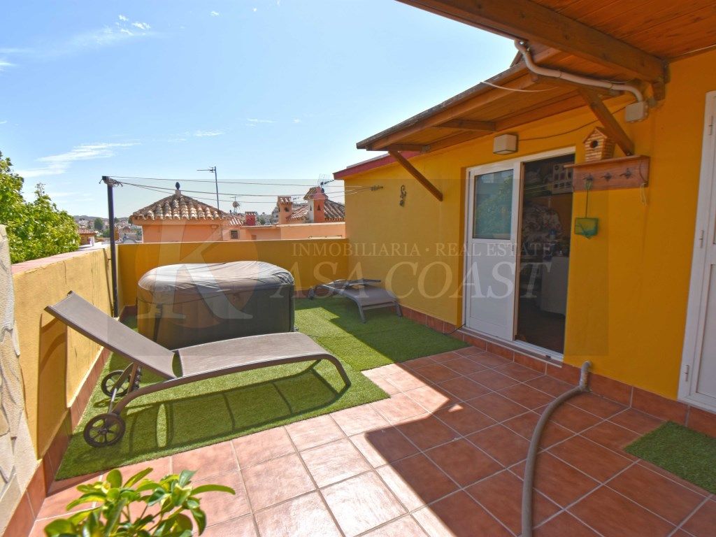 Terrace of Single-family semi-detached for sale in Mijas  with Air Conditioner