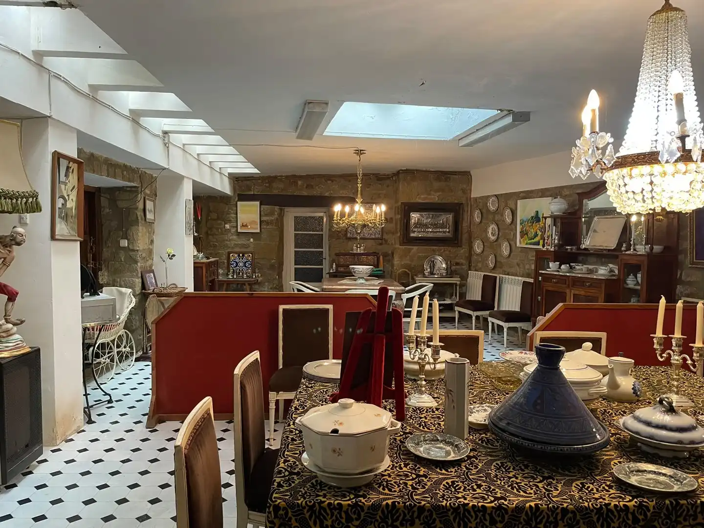 Comedor de Casa adosada en venta en Uncastillo con Terraza, Trastero y Amueblado