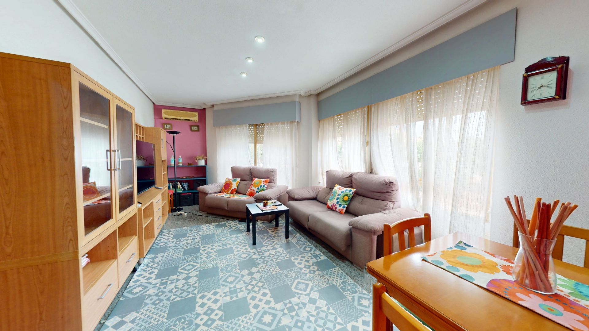 Sala de estar de Piso en venta en Petrer con Aire acondicionado y Balcón