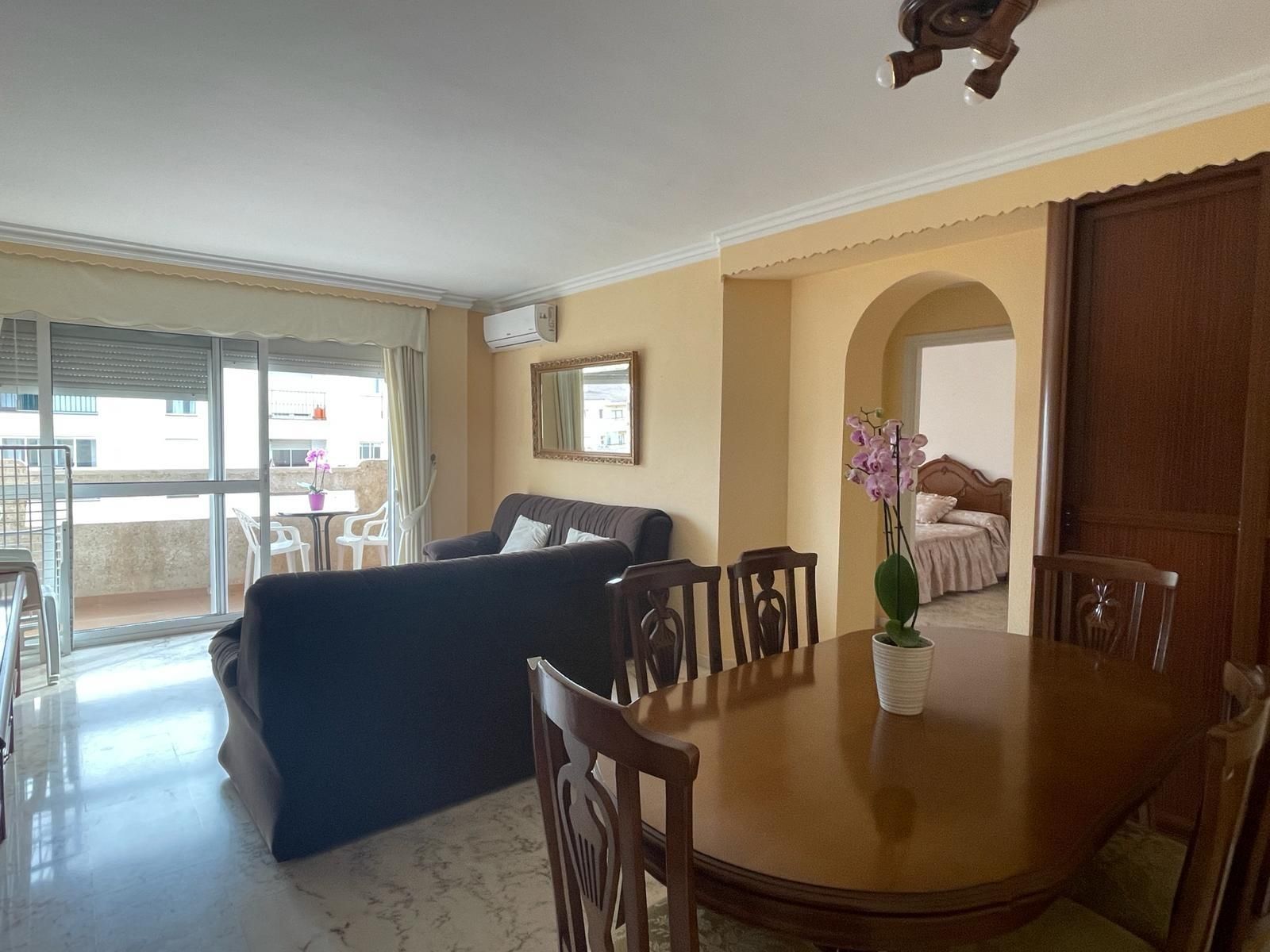 Dining room of Flat to rent in Rincón de la Victoria  with Air Conditioner and Terrace