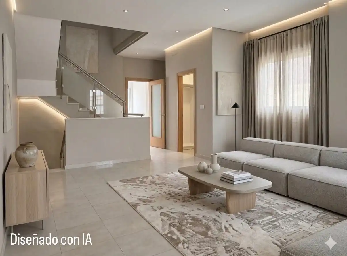 Sala de estar de Casa adosada en venta en Bormujos con Alarma