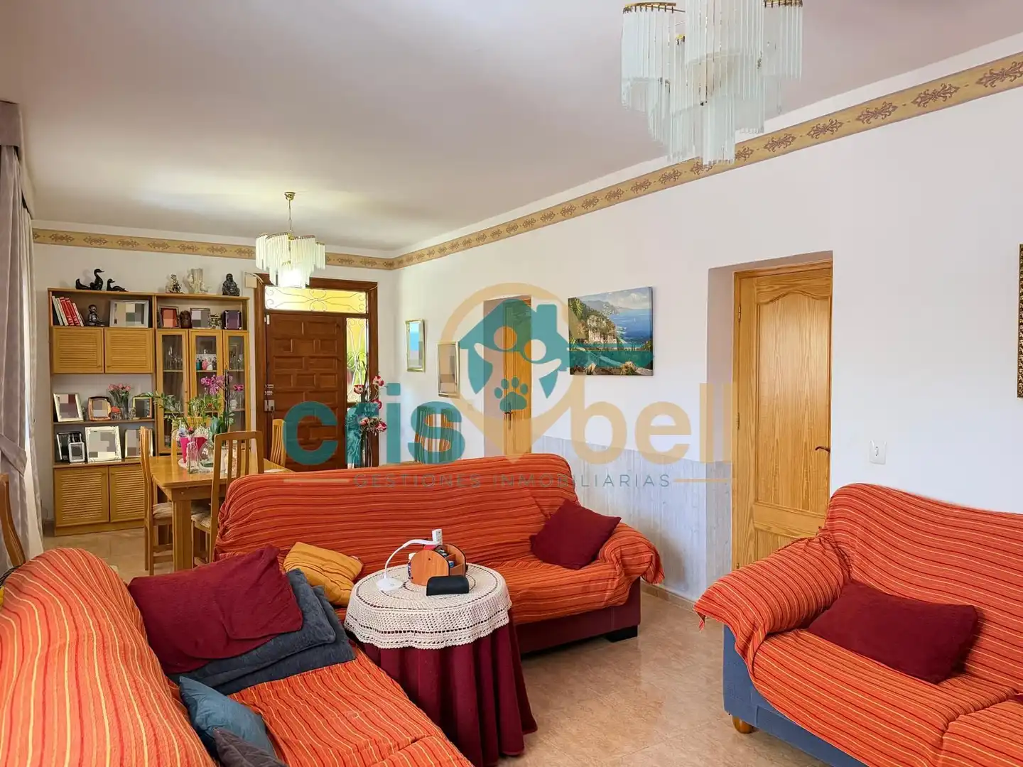 Sala de estar de Casa o chalet en venta en Lorca con Aire acondicionado, Calefacción y Jardín privado