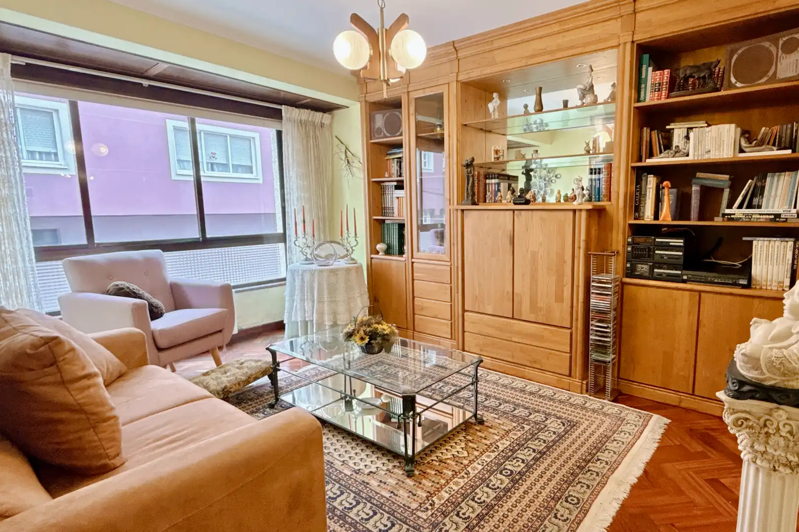 Sala de estar de Piso en venta en Carballo con Amueblado
