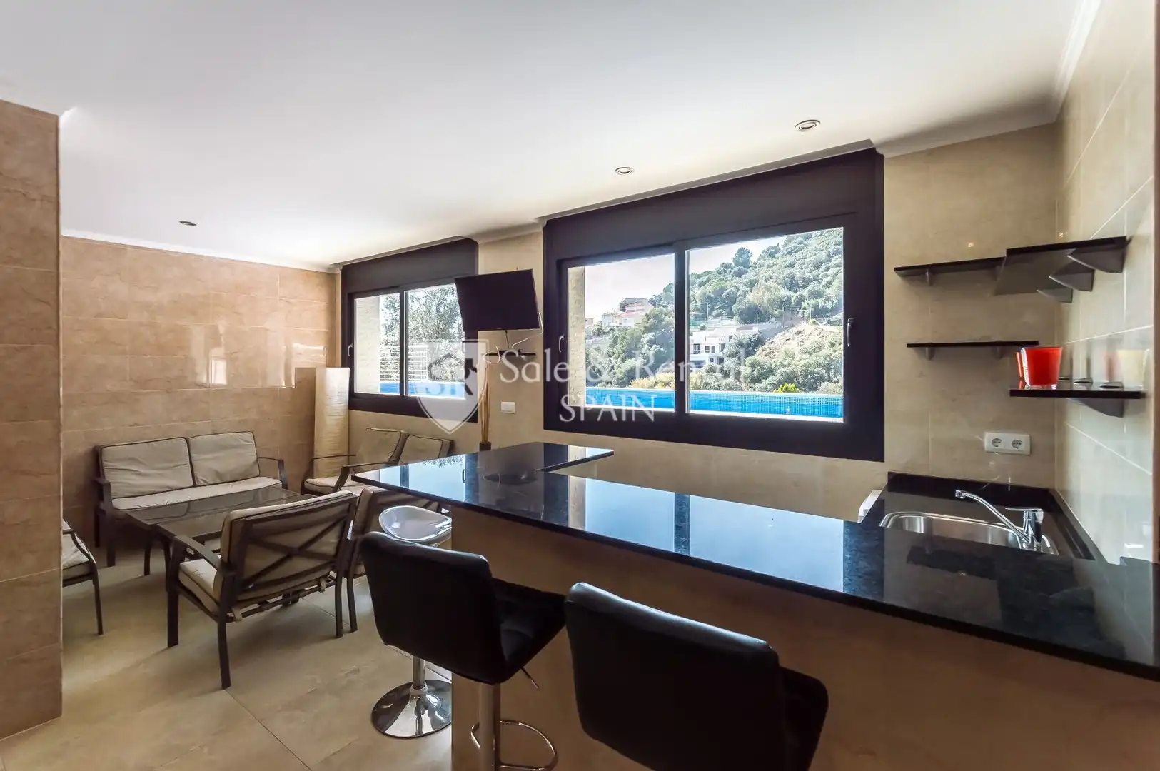 Kitchen of Houses for sale in Santa Susanna  with Air Conditioner, Heating and Private garden