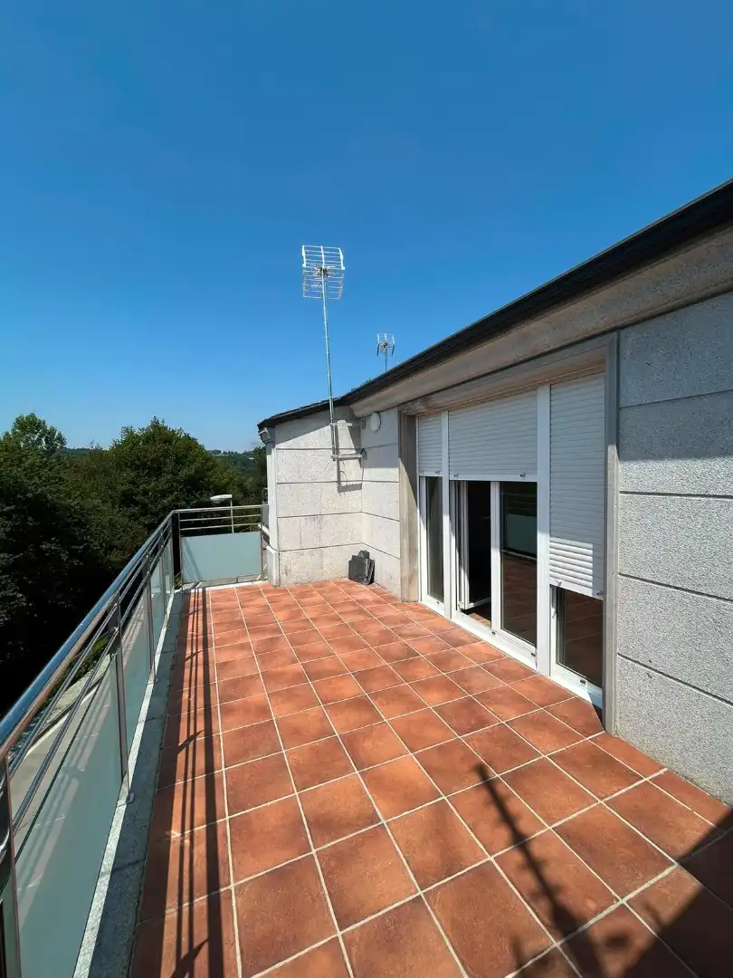 Terraza de Casa o chalet de alquiler en Lugo con Calefacción, Jardín privado y Parquet