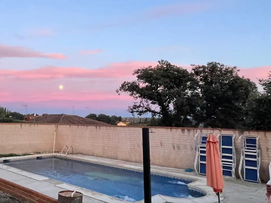 Piscina de Casa o chalet en venta en San Román de los Montes con Aire acondicionado y Calefacción