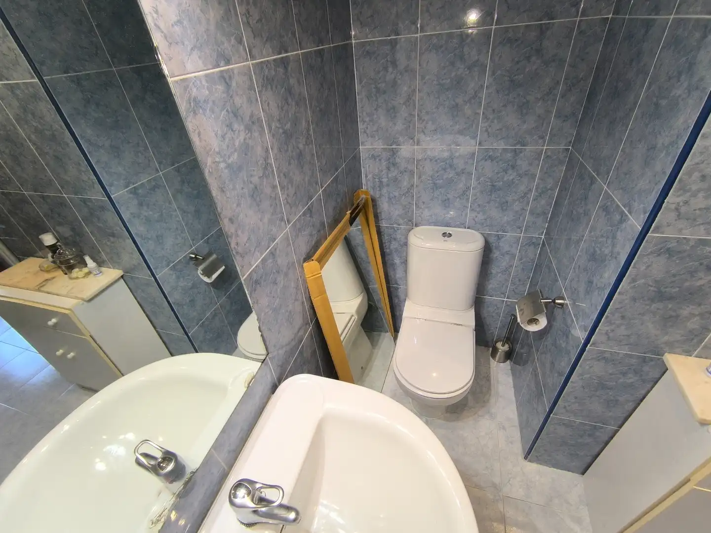 Badezimmer von Wohnung zum Verkauf in Palencia mit Heizung, Terrasse und Ofen