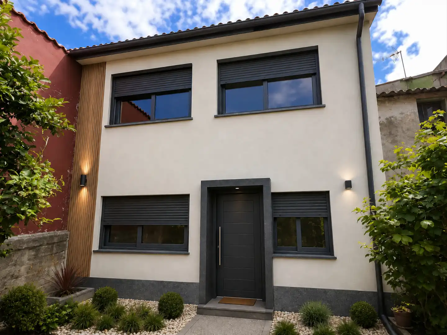 Vista exterior de Casa adosada en venta en A Coruña Capital  con Jardín privado, Trastero y Amueblado