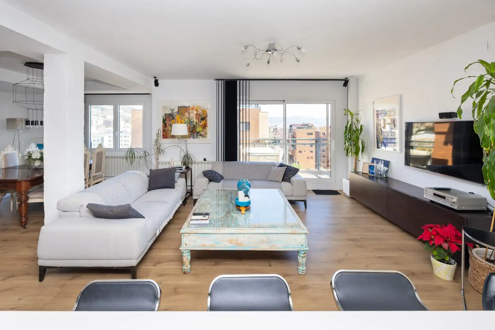 Sala de estar de Ático en venta en Granada con Aire acondicionado, Calefacción y Terraza