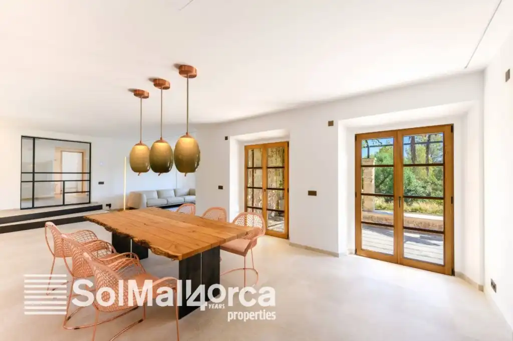 Dining room of Country homes for sale in Pollença  with Air Conditioner, Heating and Private garden