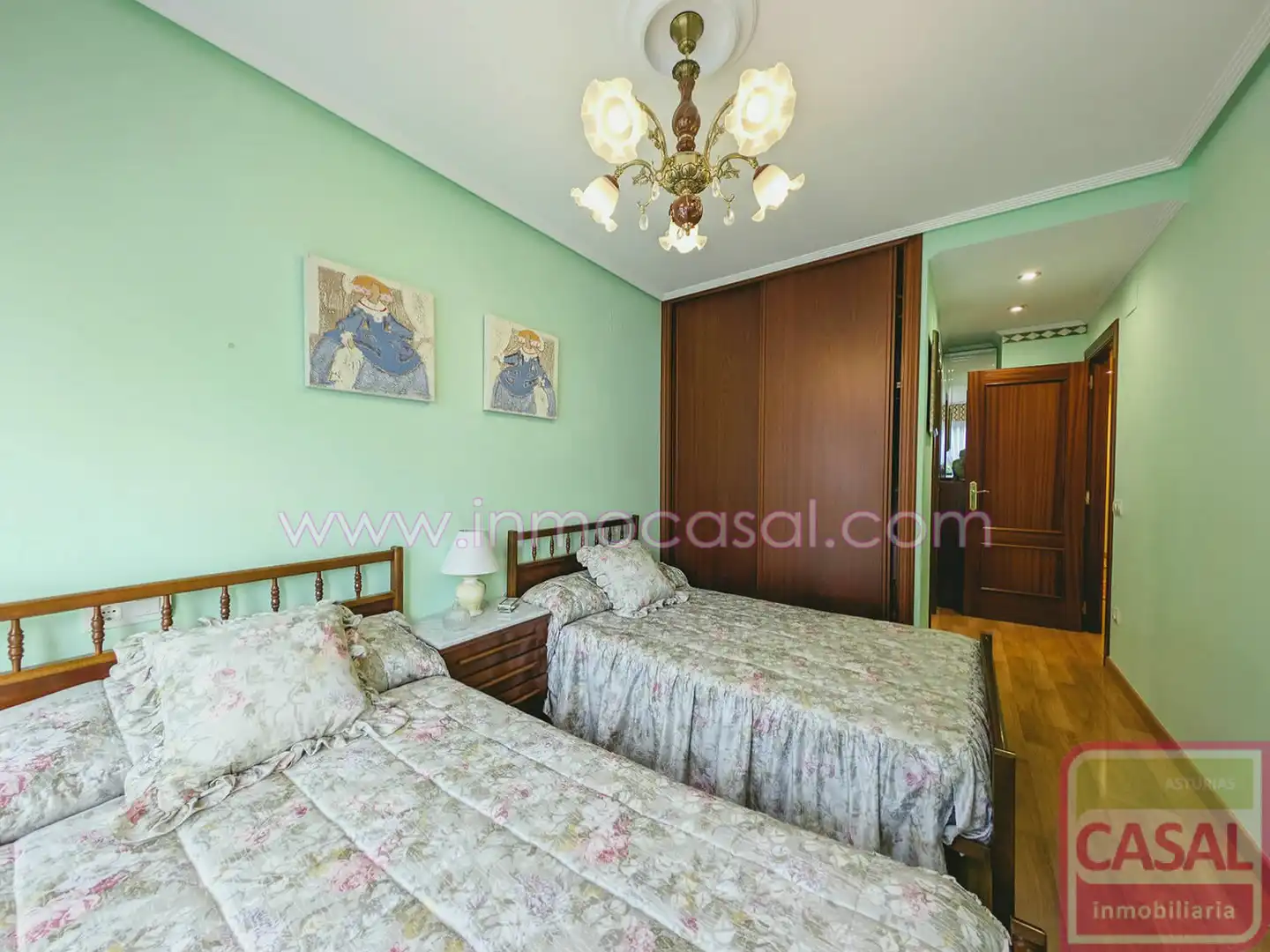 Bedroom of Flat for sale in Aller  with Heating, Storage room and Furnished