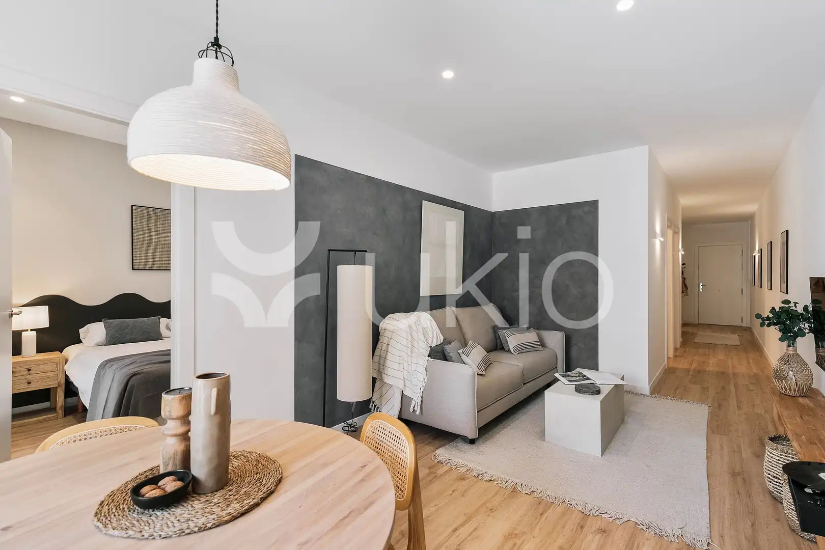 Sala d'estar de Apartament de lloguer en Barcelona amb Aire condicionat, Calefacció i Moblat
