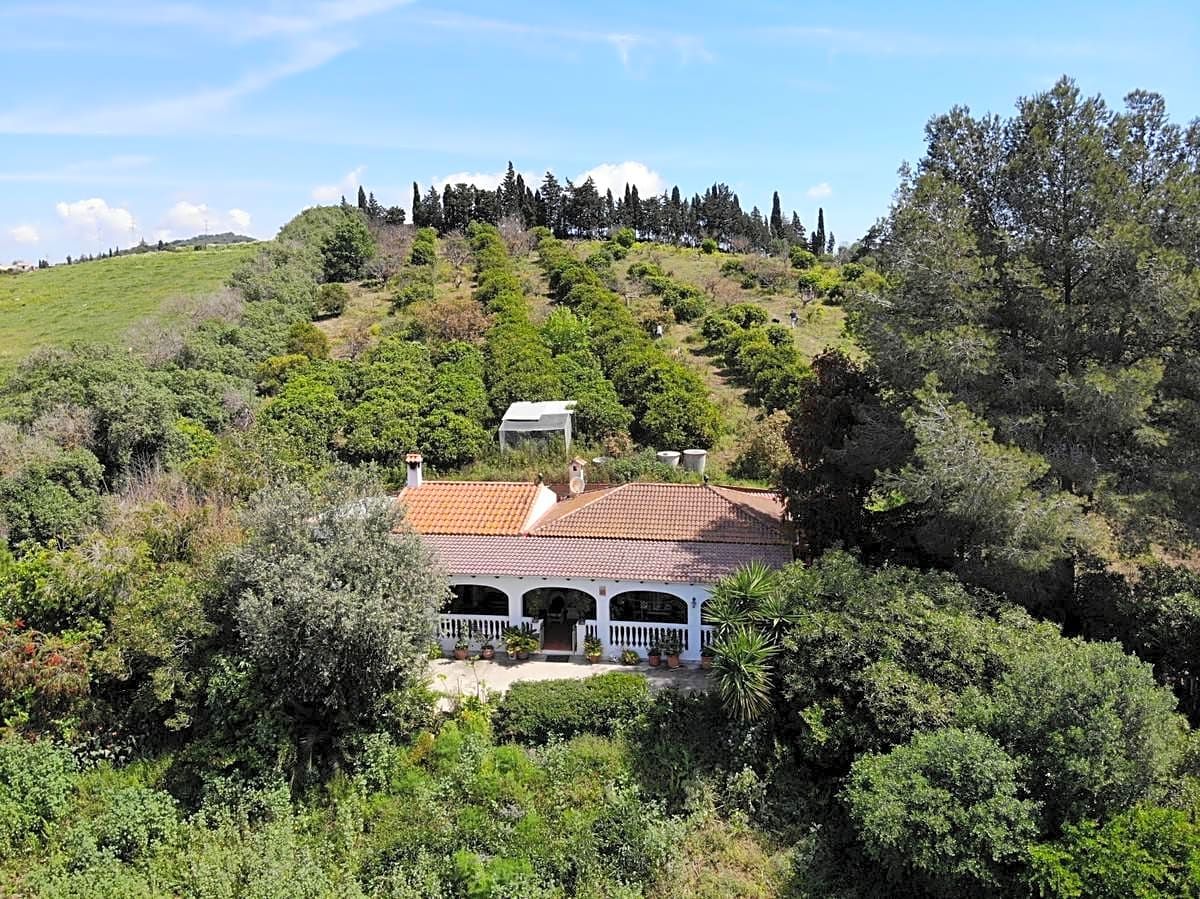 Vista exterior de Finca rústica en venda en San Martín del Tesorillo amb Jardí privat, Terrassa i Traster