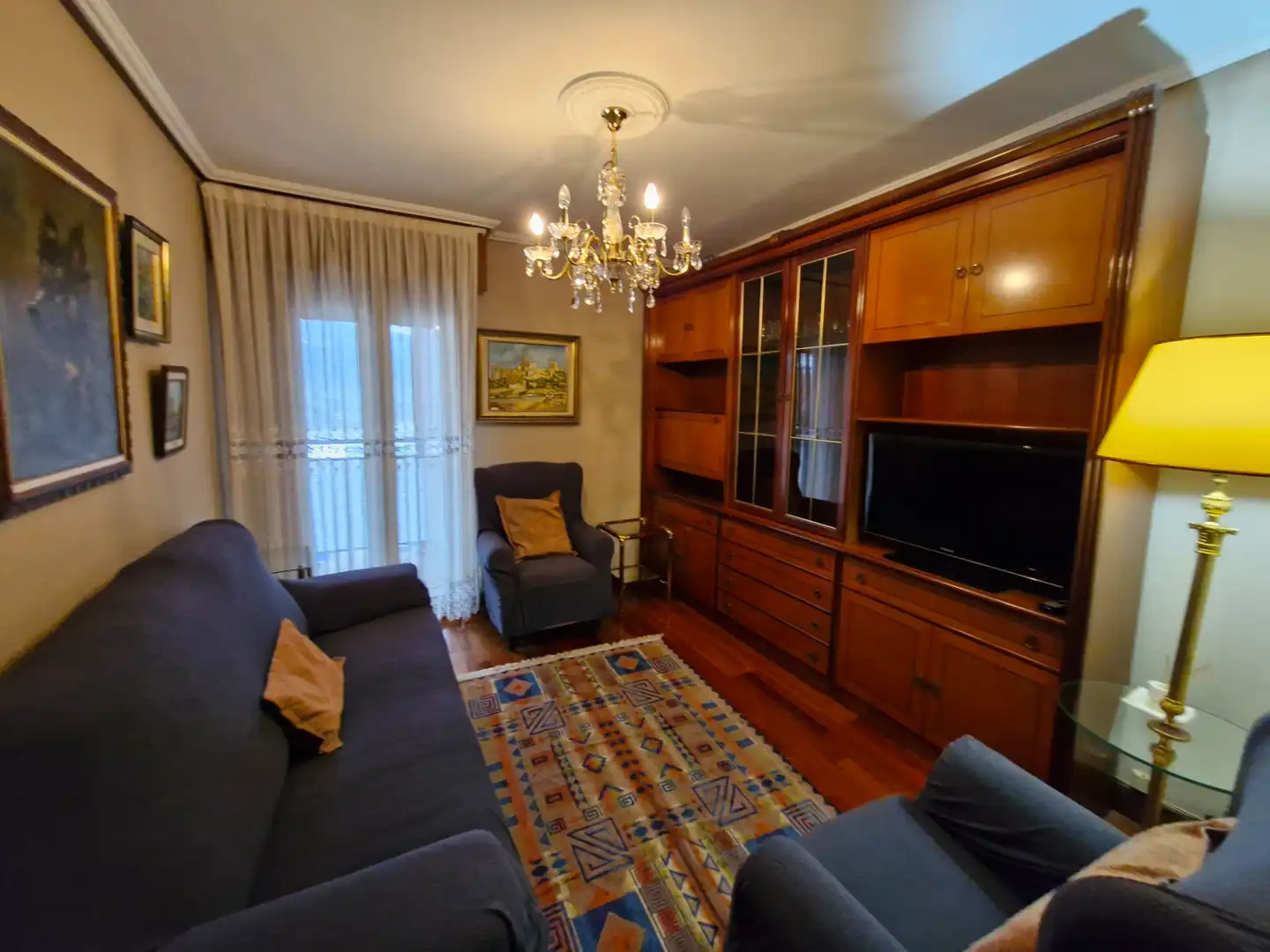 Sala de estar de Piso de alquiler en Derio con Calefacción, Parquet y Terraza