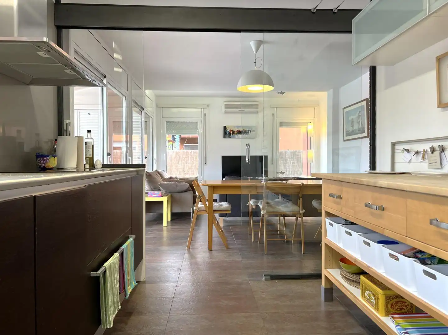 Dining room of Houses for sale in Sant Pere Pescador  with Air Conditioner, Heating and Private garden
