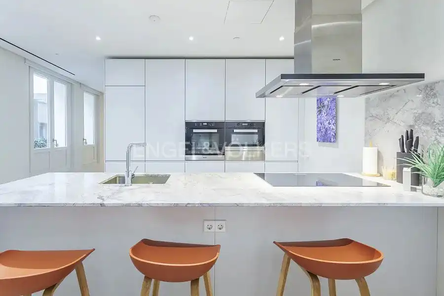 Cocina de Piso de alquiler en Madrid con Aire acondicionado, Calefacción y Parquet