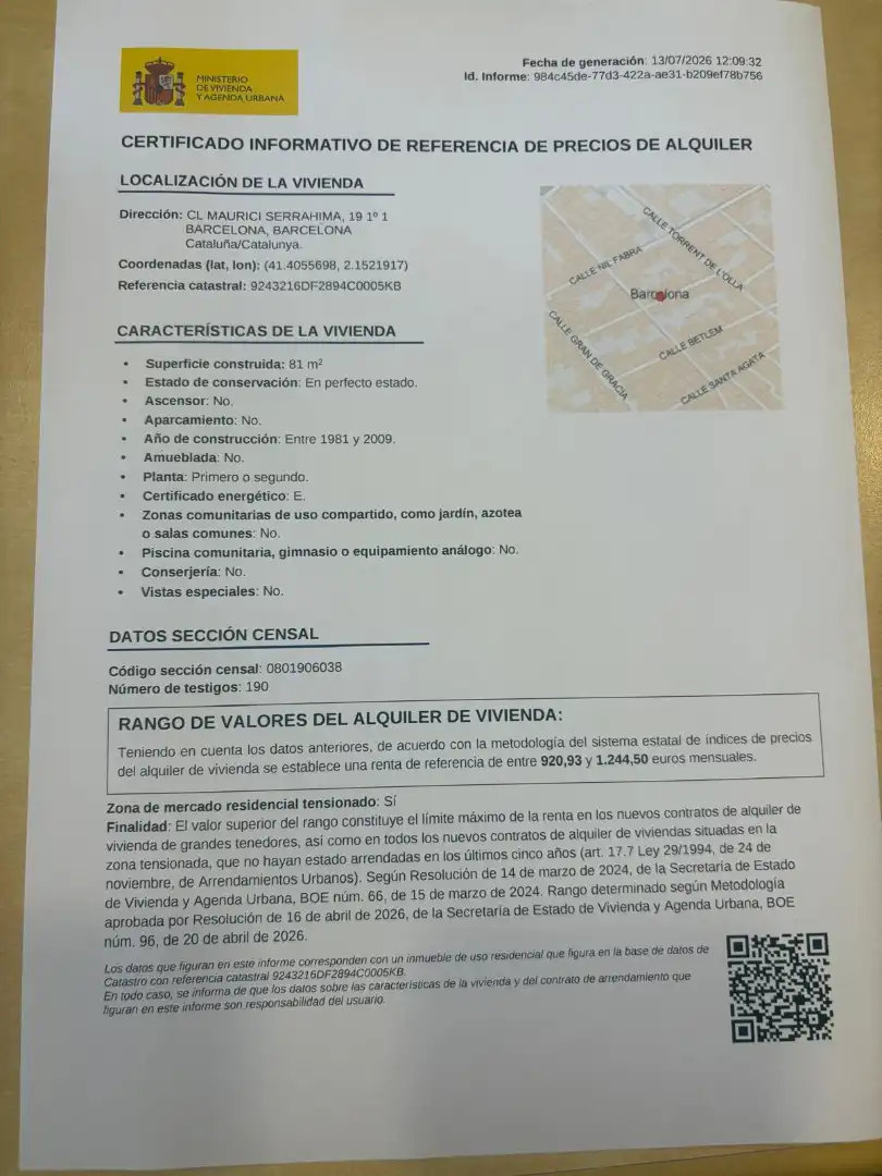 Pis de lloguer en Barcelona amb Parquet, Forn i Balcó