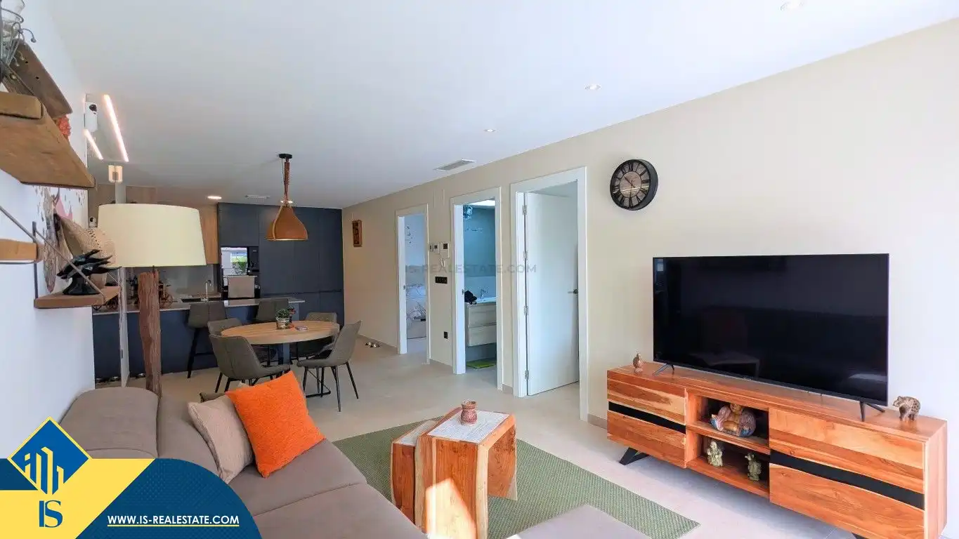 Living room of Flat for sale in Algorfa  with Terrace, Storage room and Furnished