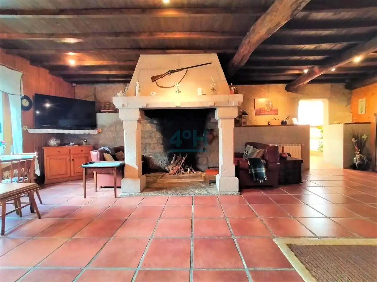 Sala de estar de Casa o chalet en venta en Amoeiro con Calefacción, Jardín privado y Terraza
