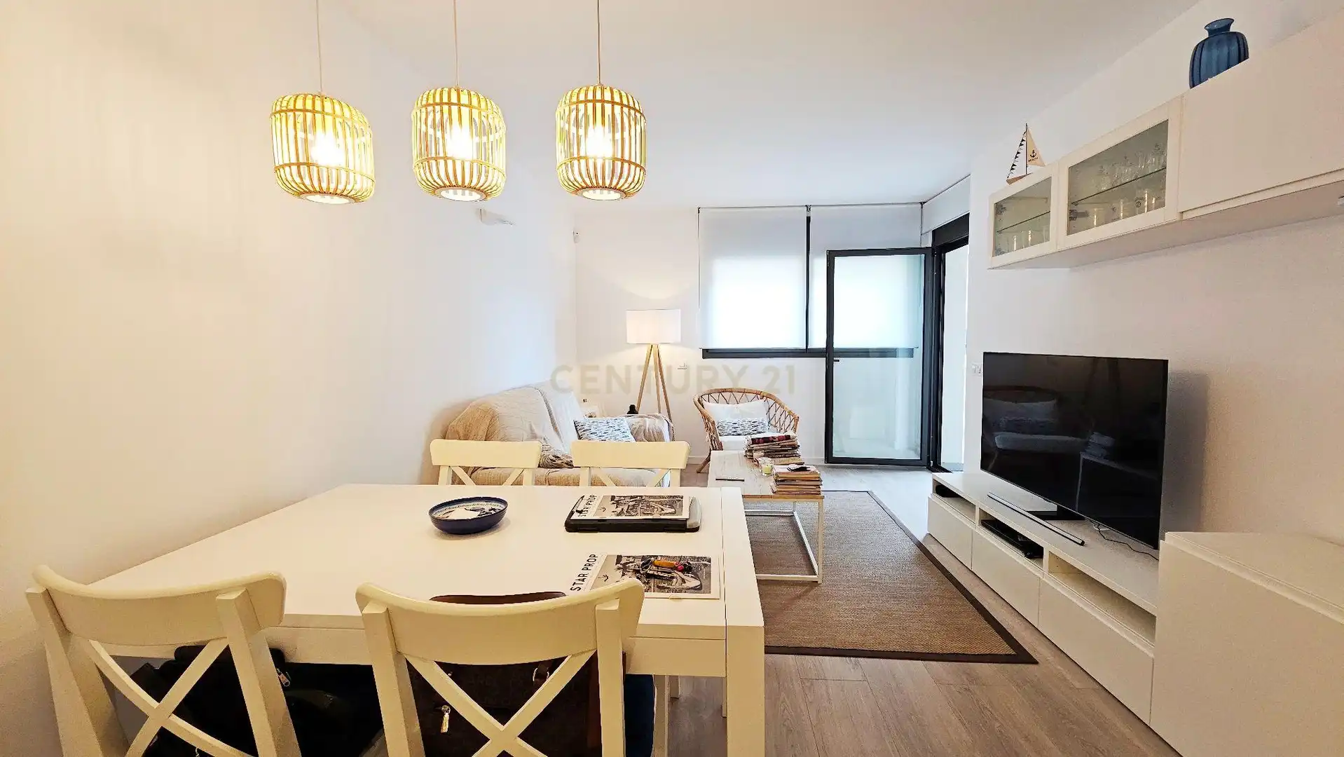 Sala d'estar de Apartament en venda en Llançà amb Aire condicionat, Piscina i Forn