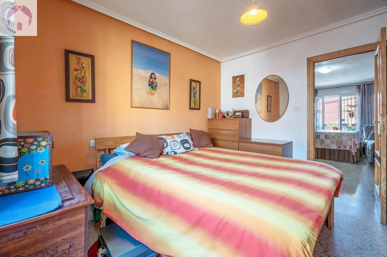 Bedroom of Flat for sale in Granada  with Air Conditioner, Heating and Terrace