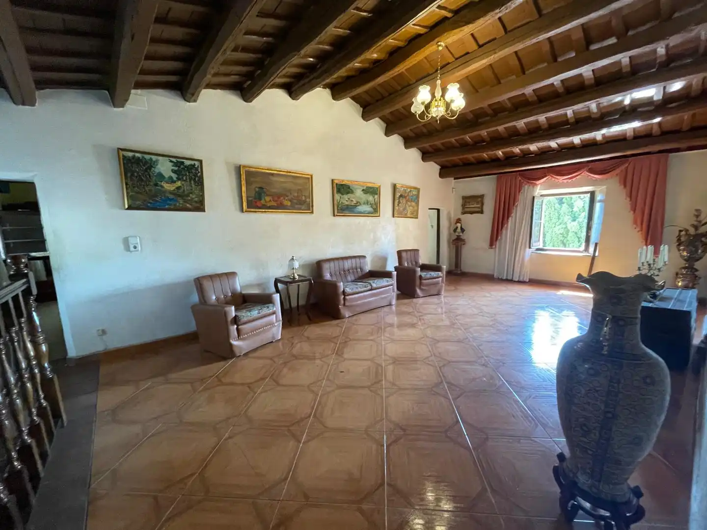 Sala d'estar de Casa o xalet en venda en Malgrat de Mar amb Calefacció, Jardí privat i Terrassa