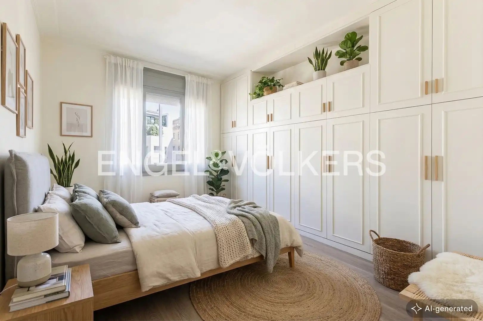 Schlafzimmer von Wohnung zum Verkauf in Barcelona mit Klimaanlage, Heizung und Parkett