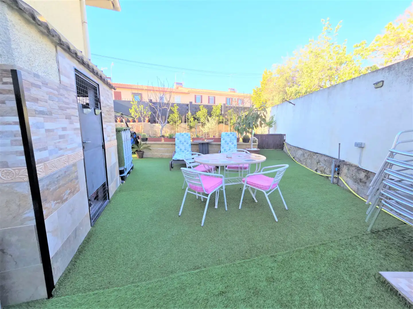 Terrassa de Casa adosada en venda en Navalagamella amb Aire condicionat, Calefacció i Jardí privat