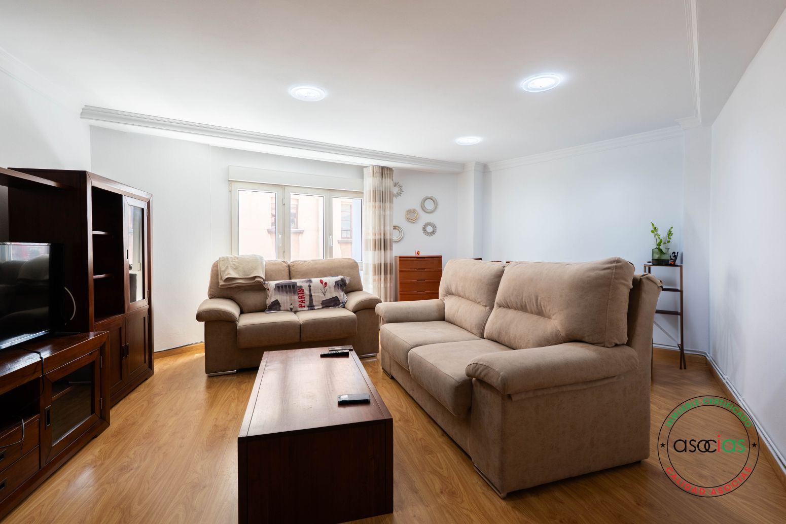 Living room of Flat for sale in Gijón   with Heating and Furnished