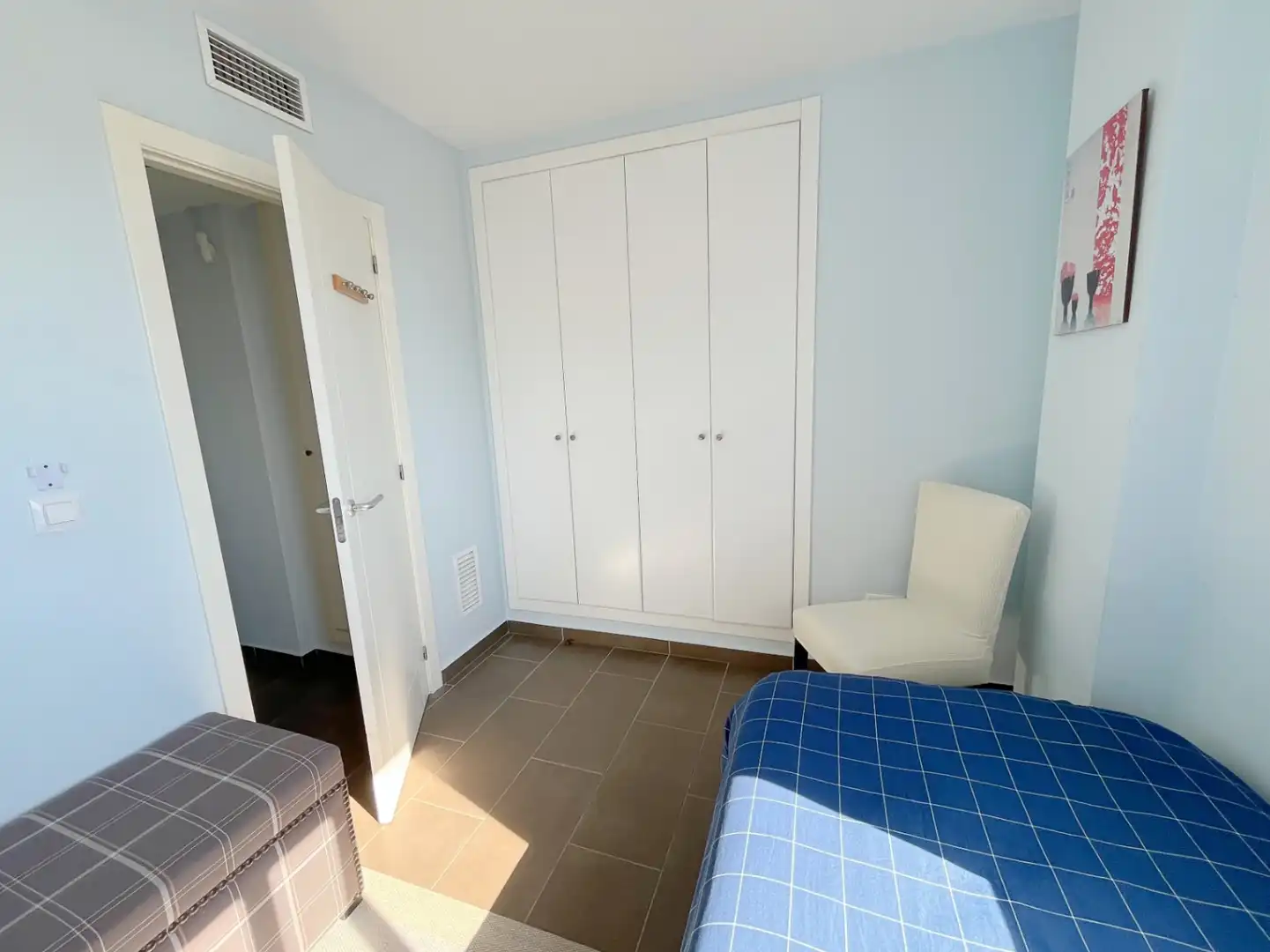 Schlafzimmer von Wohnungen zum Verkauf in Dénia mit Klimaanlage, Heizung und Privatgarten