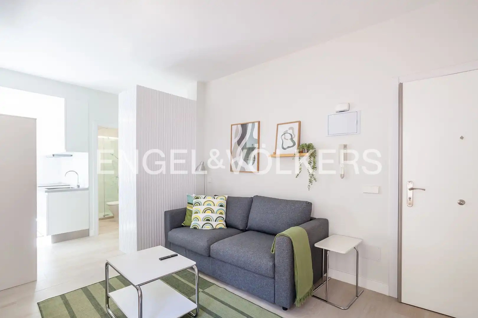 Sala de estar de Piso de alquiler en Madrid con Calefacción y Jardín privado