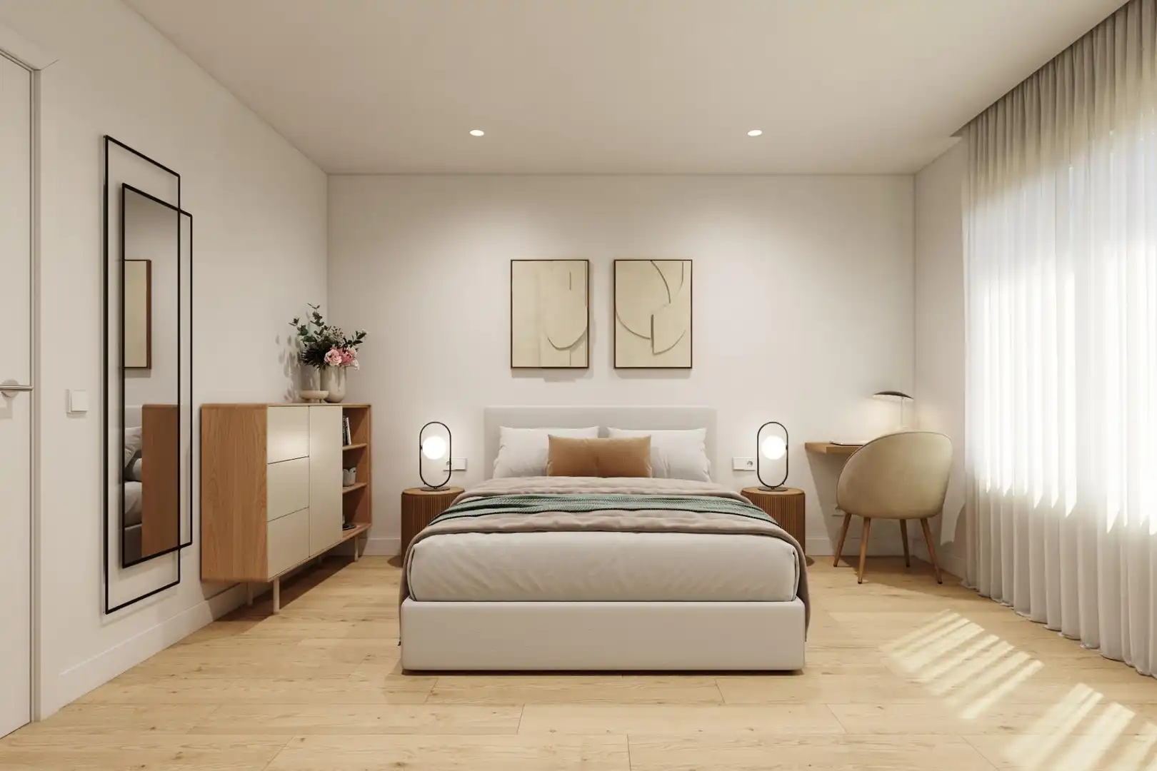 Bedroom of Flat for sale in Murcia