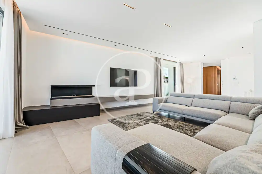 Sala de estar de Casa o chalet en venta en Náquera con Aire acondicionado, Calefacción y Terraza