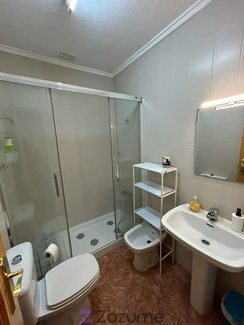 Bathroom of Flat for rent in Los Alcázares  with Air Conditioner, Heating and Furnished