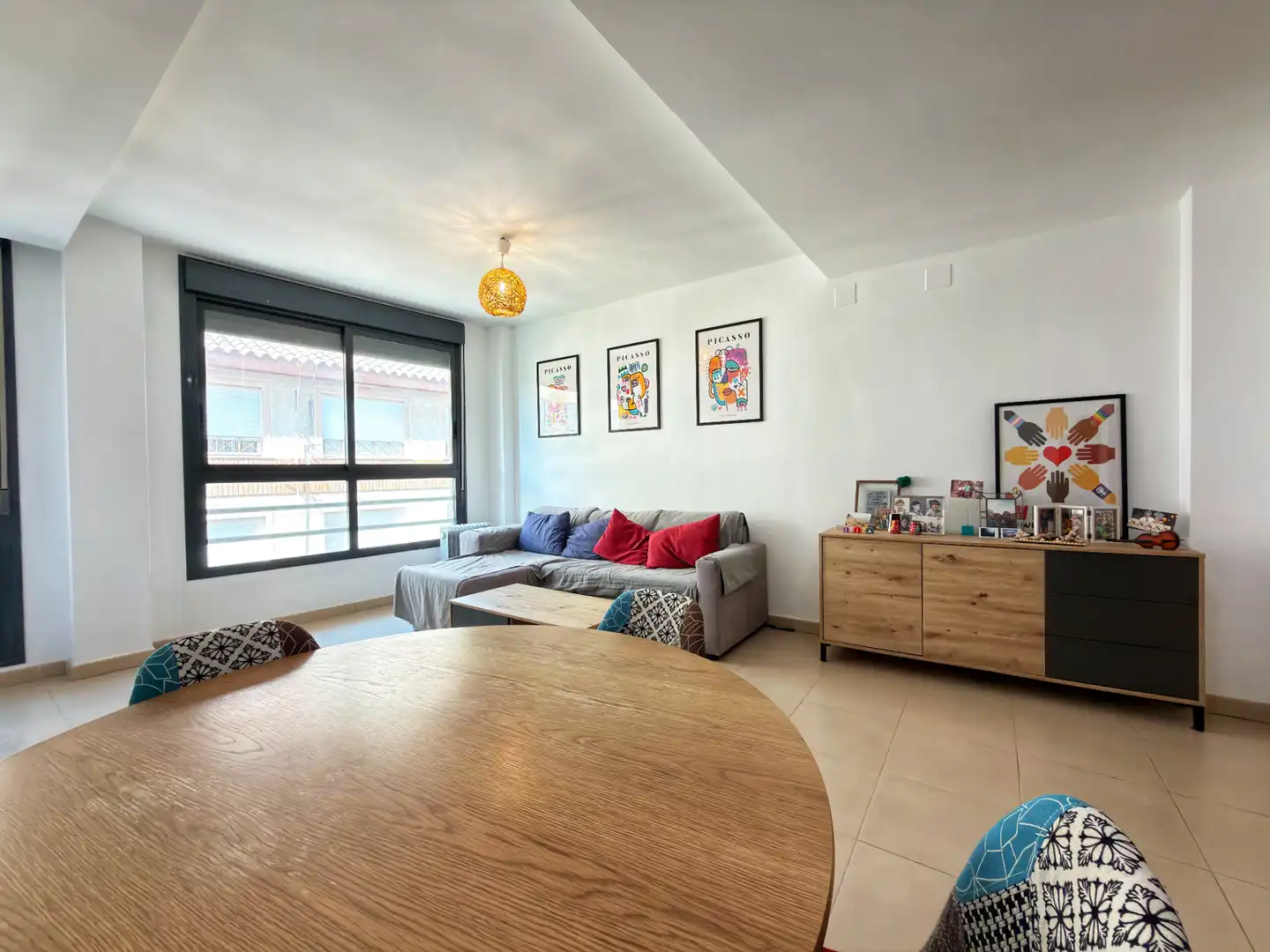 Wohnzimmer von Dachboden zum Verkauf in Castellón de la Plana / Castelló de la Plana mit Terrasse, Möbliert und Ofen