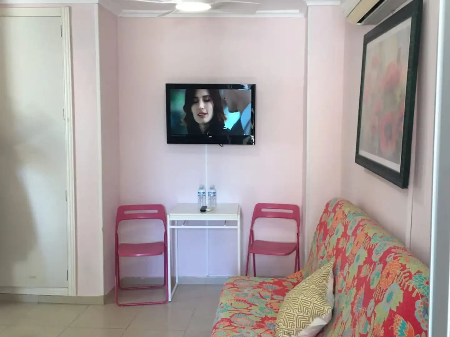 Sala de estar de Ático de alquiler en Benidorm con Aire acondicionado, Terraza y Amueblado