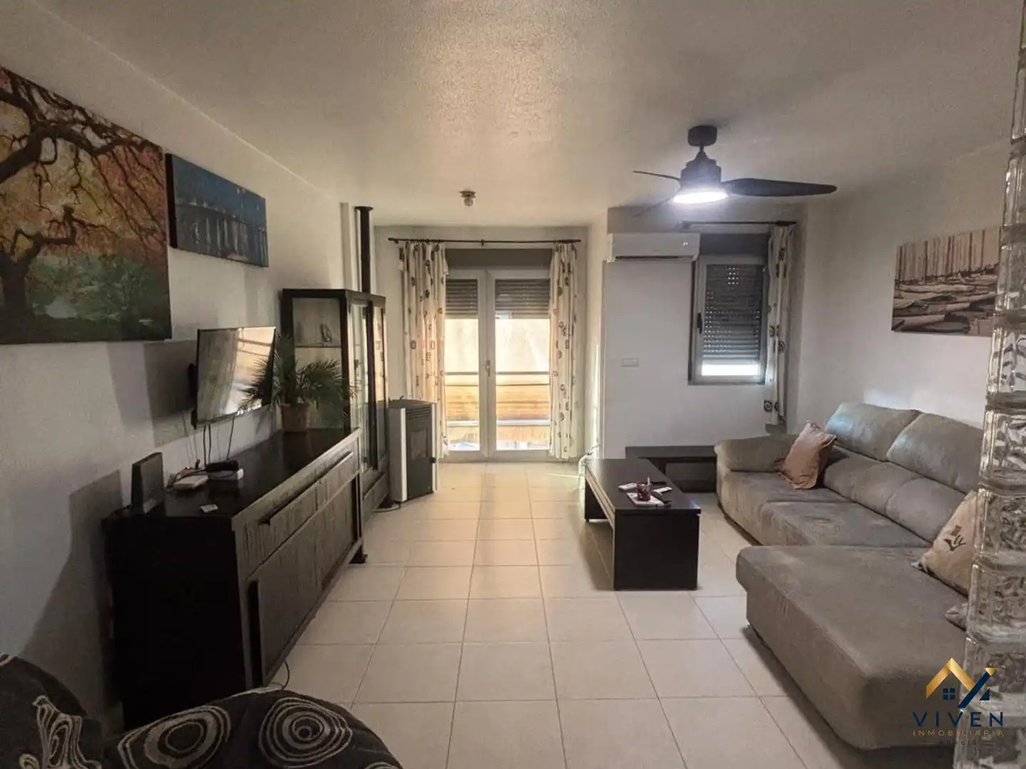 Sala de estar de Ático en venta en Murcia con Aire acondicionado, Calefacción y Terraza