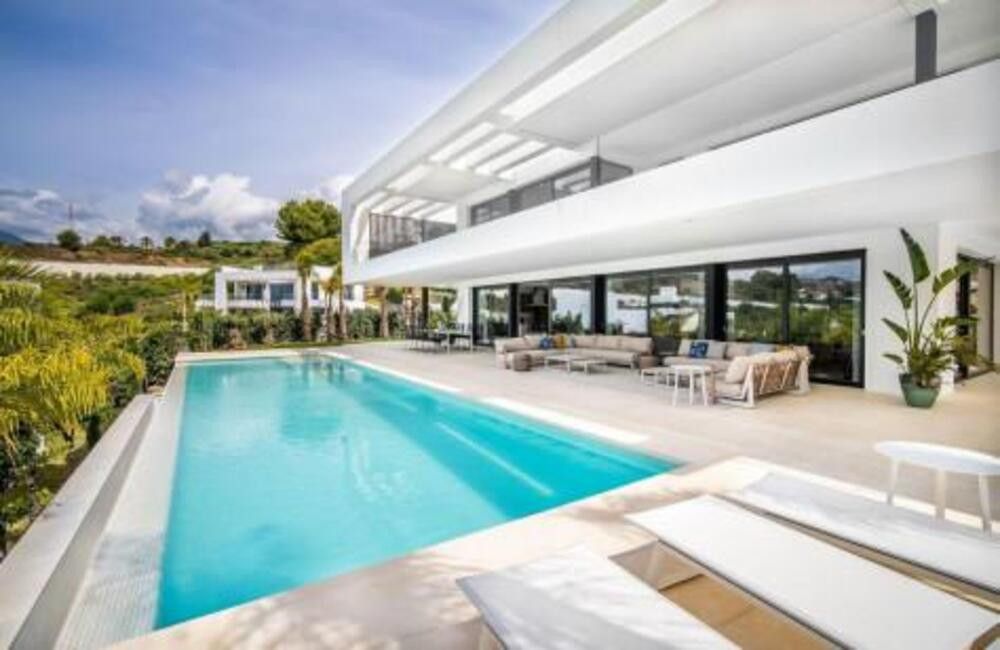 Piscina de Casa o xalet de lloguer en Marbella amb Aire condicionat, Jardí privat i Terrassa