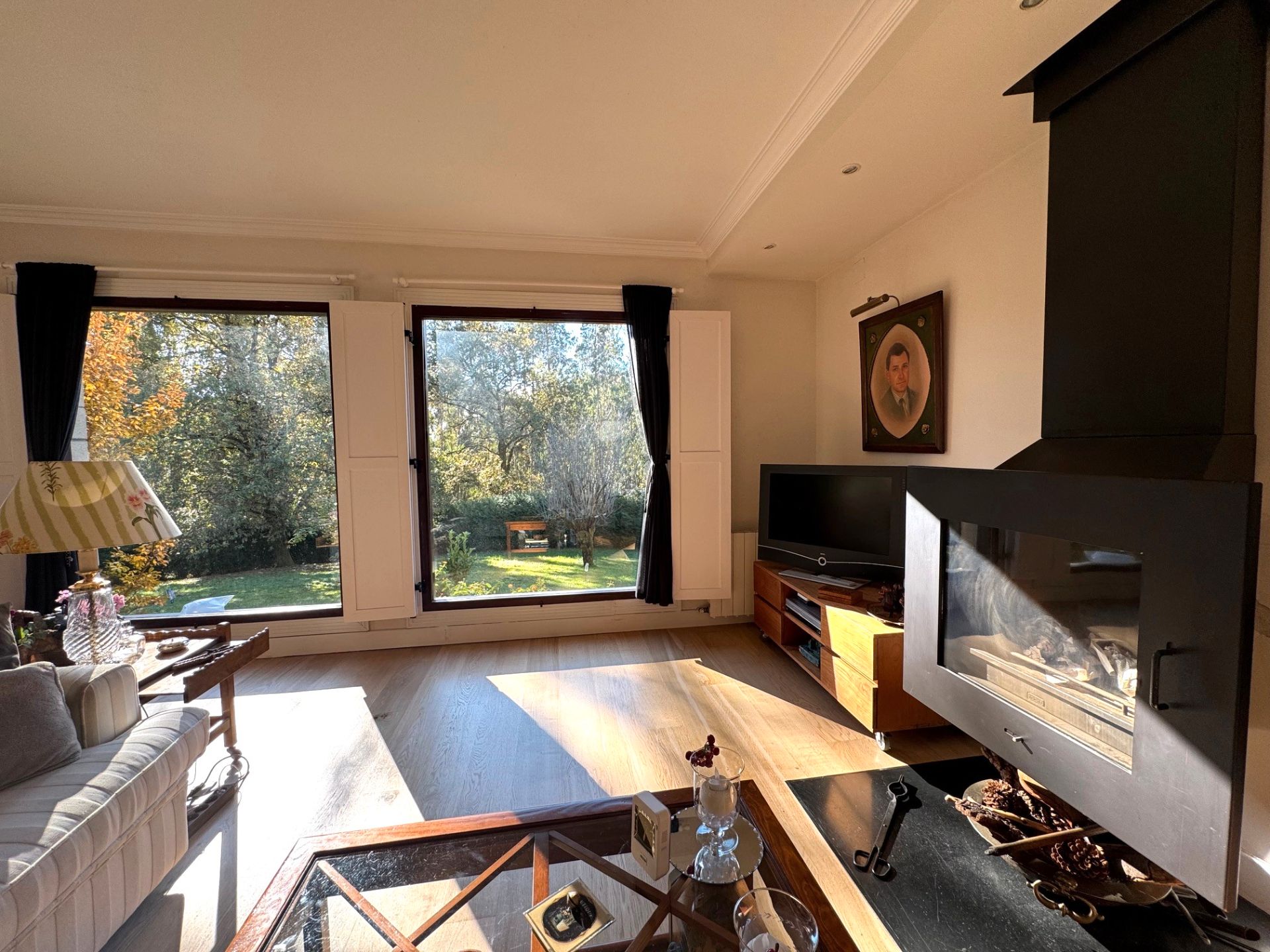 Sala d'estar de Casa o xalet en venda en Maruri-Jatabe amb Calefacció, Jardí privat i Parquet