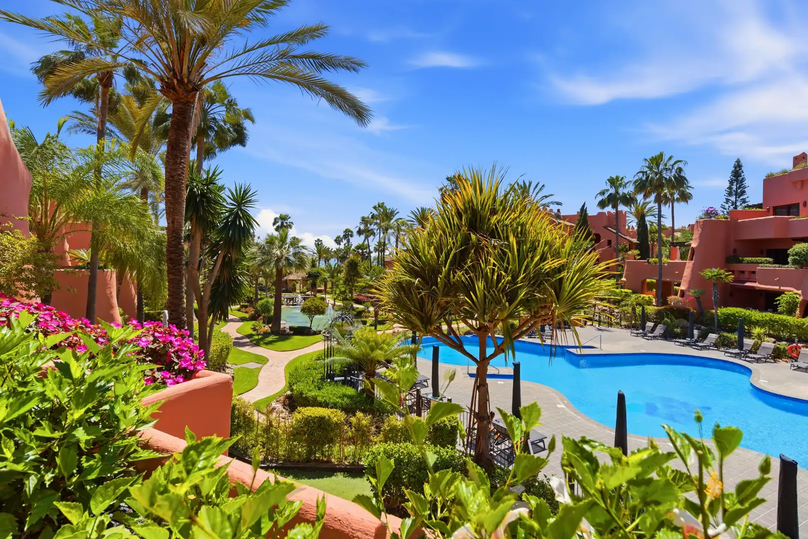Garten von Wohnungen zum Verkauf in Estepona mit Klimaanlage, Heizung und Terrasse